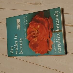 3/$13 She Walks In Beauty Adult Non Fiction Poems Book By Caroline Kennedy